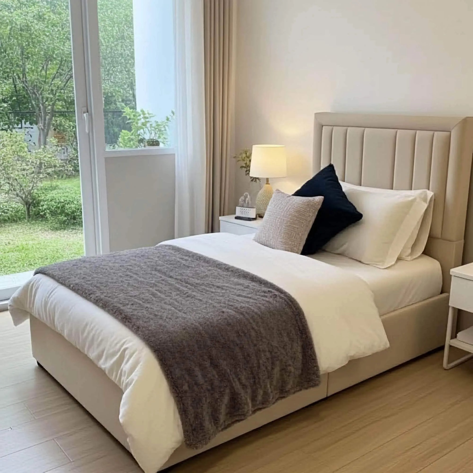 Jose End Lift Ottoman Bed Frame – Luxury Meets Practical Storage - UK Beds Direct ltd