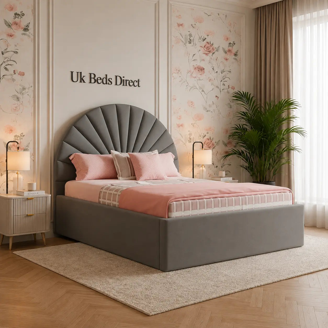 Amara Luxury Fabric Bed Frame | UK Beds Direct