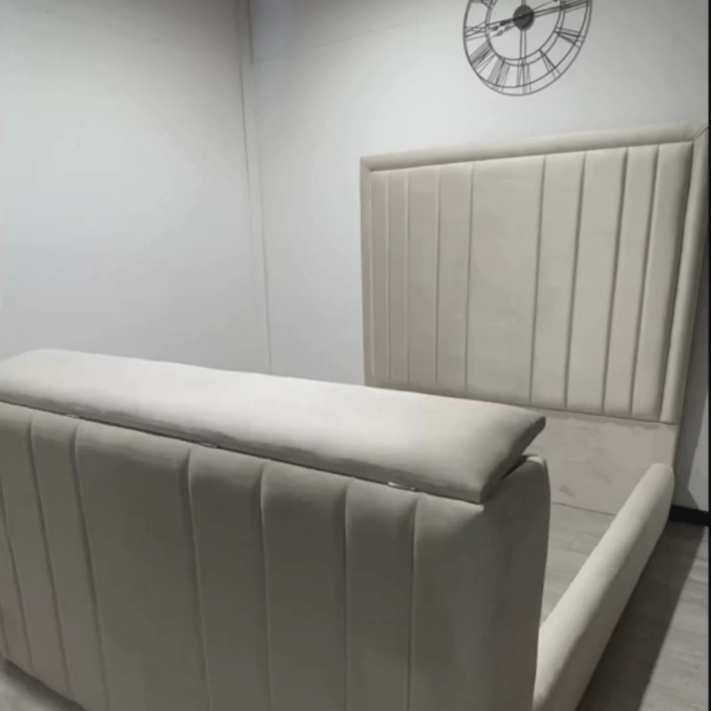 Rayna Panel Lined Tv Bed