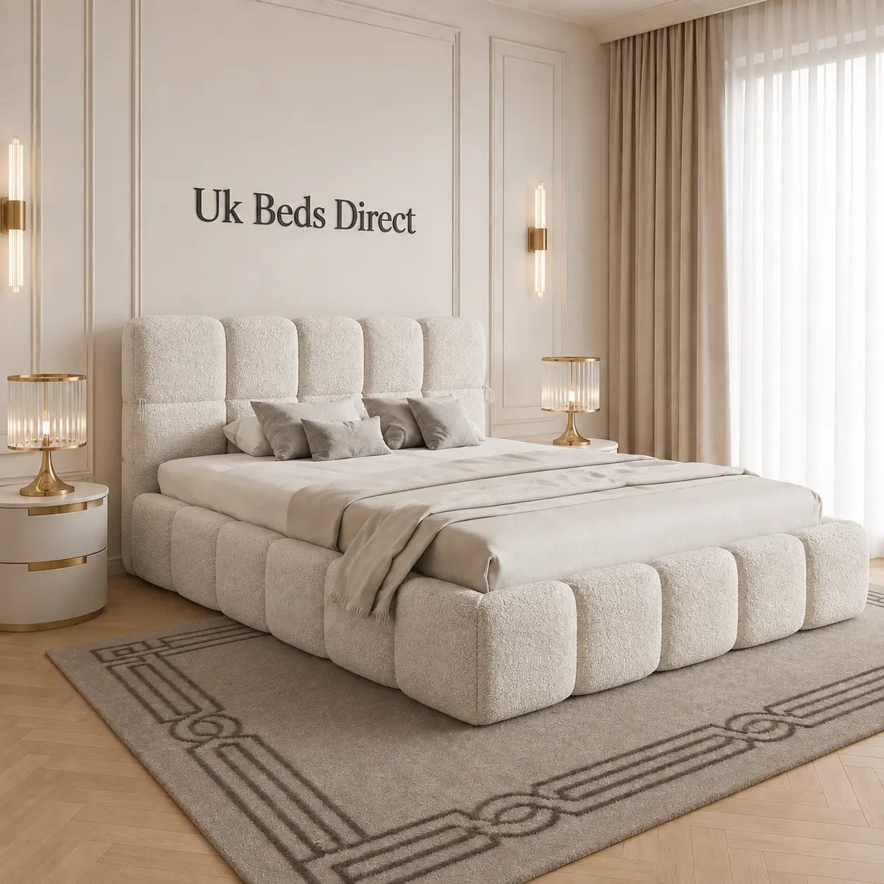 Elara Luxury Fabric Bed Frame | UK Beds Direct