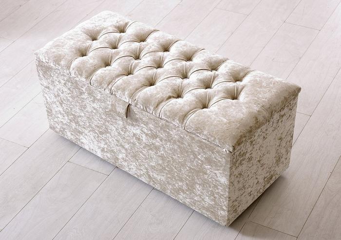 Mink ottoman on sale storage box